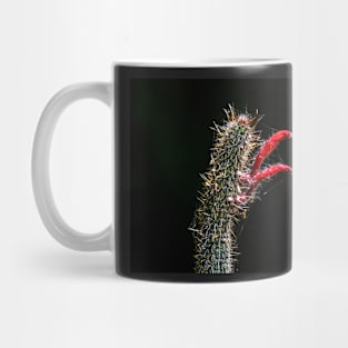 Spring Cactus with Red Blooms Mug